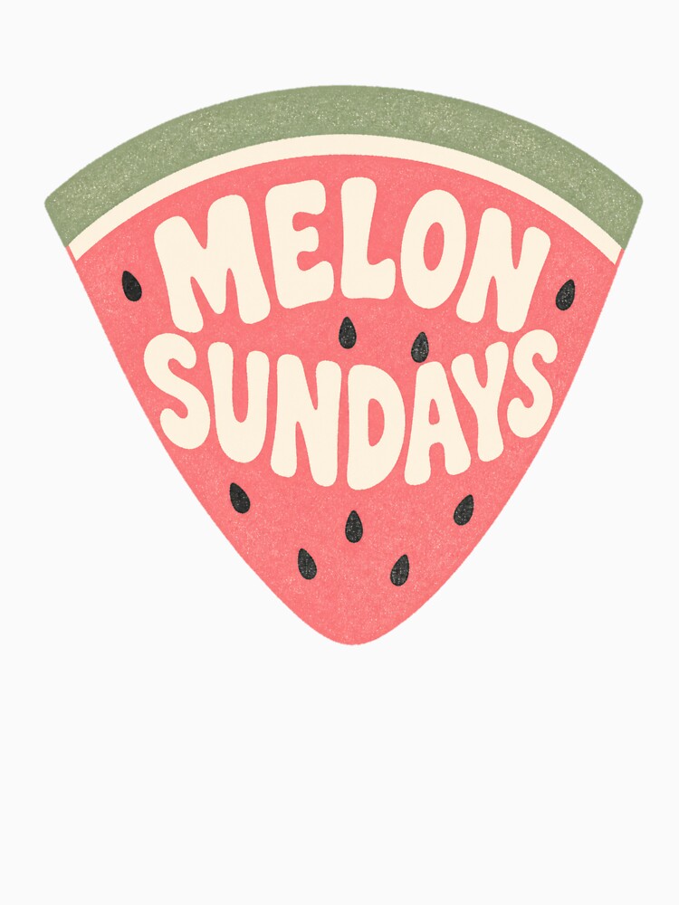 Melon Sundays Watermelon Cozy Summer Aesthetic Print by Notecrea