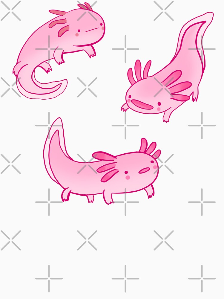 Pink axolotls pack by Mayarart
