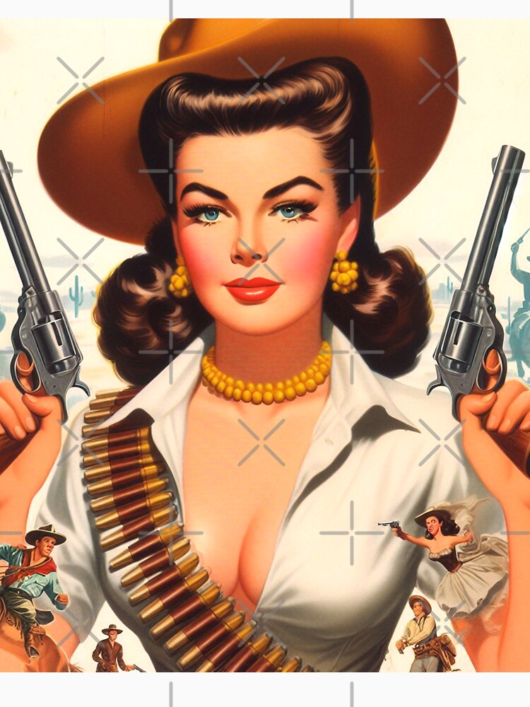 Retro Hot Cowgirl by PulpVintage