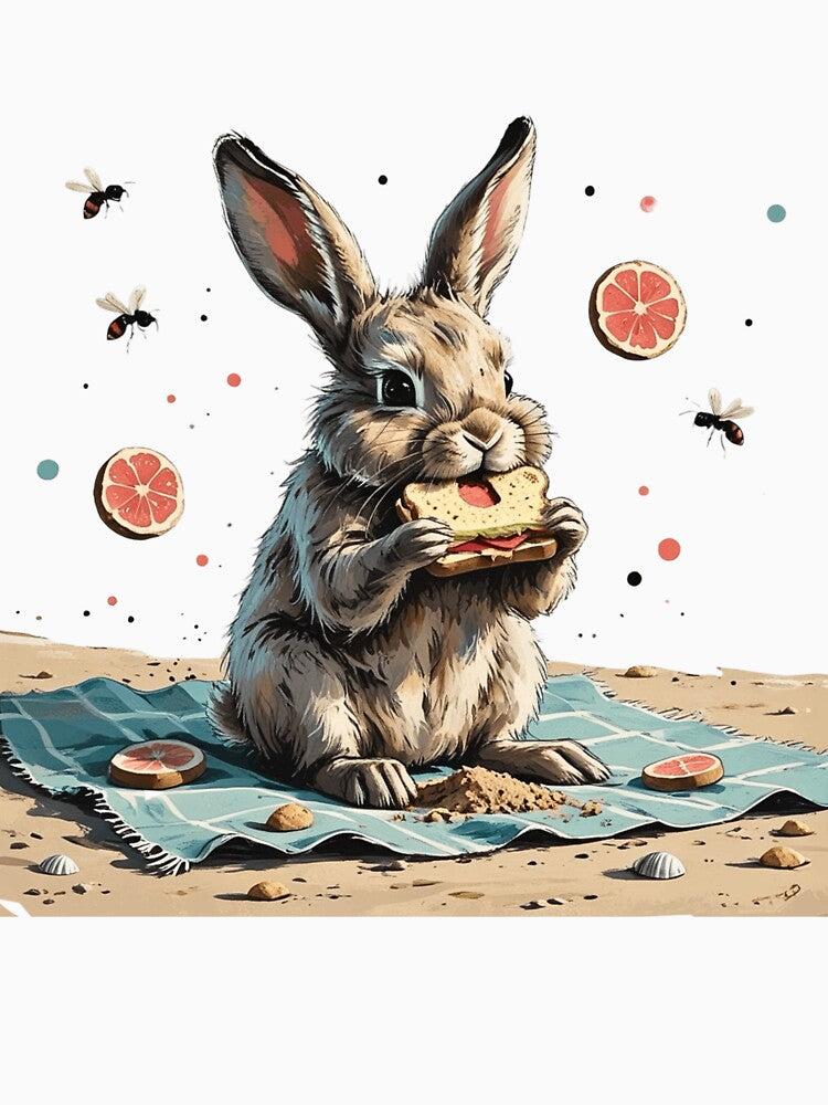 Bunny Picnic by the Sea by AQUILAKREO