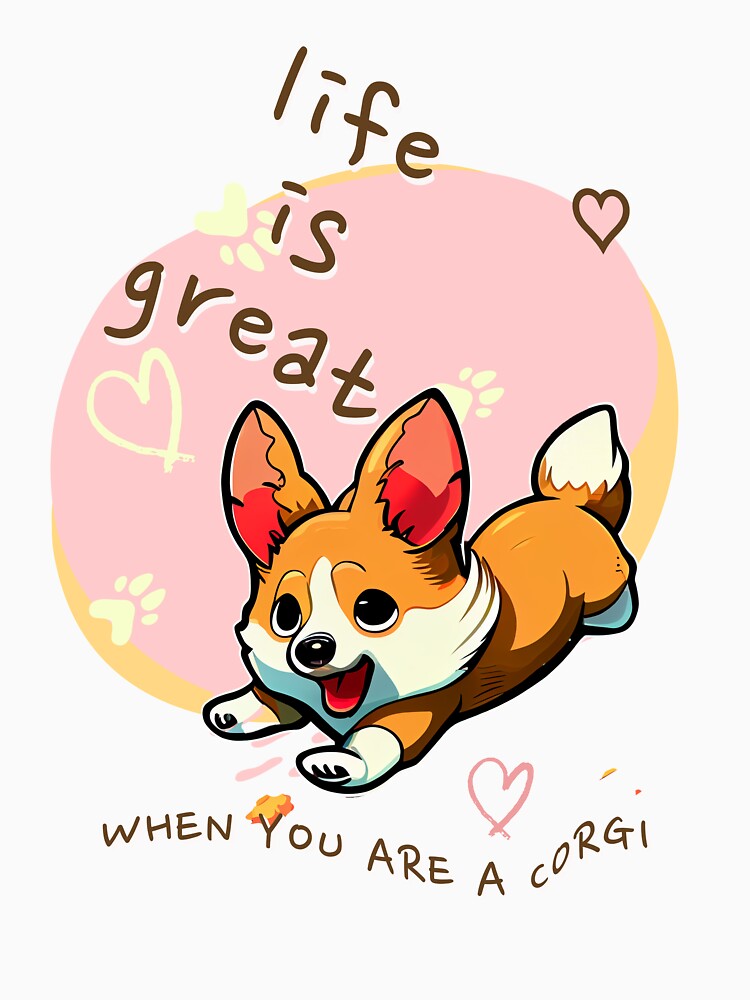 LIFE IS GREAT WHEN YOU ARE A CORGI by Aliveforfun