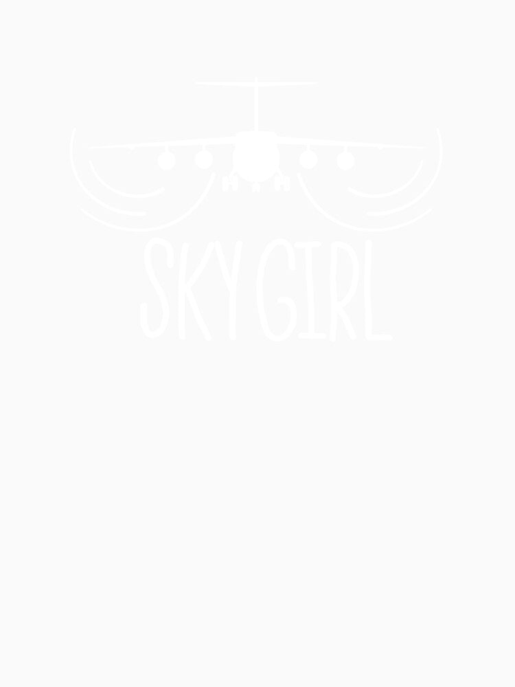 Sky Girl Funny Flight Attendants Flying Aviation by patroart