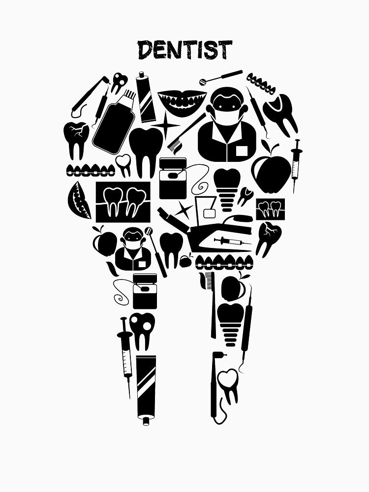 Funny Tooth Designs Dentist Teeth Dental by thiag-o