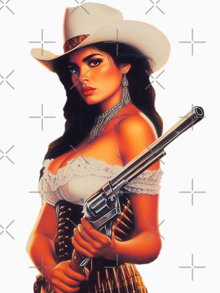 Retro Western Woman by PulpVintage