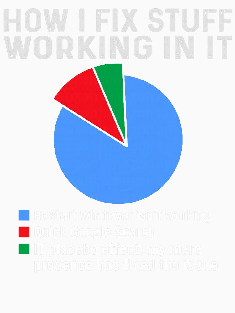 How I fix stuff working in IT, Tech Geek Nerd Funny Computer by averyfisher