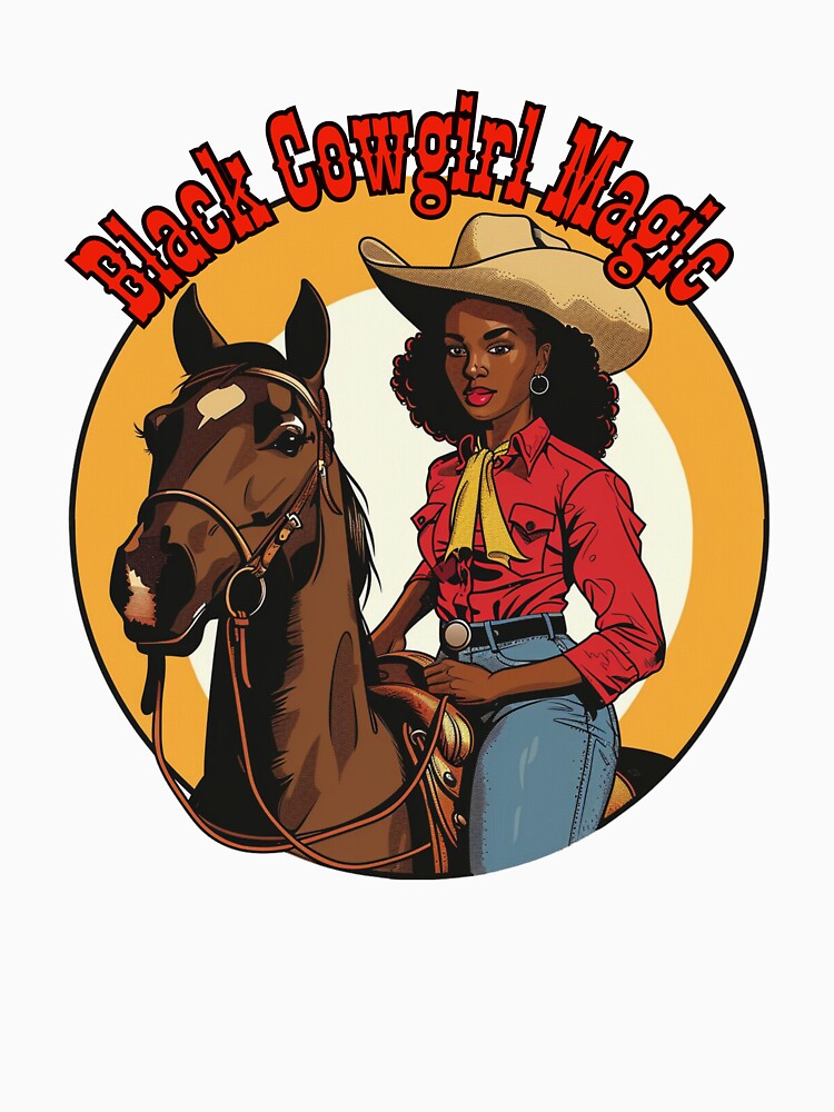 Black Cowgirl Magic (Yellow Scarf) by Seedcap7