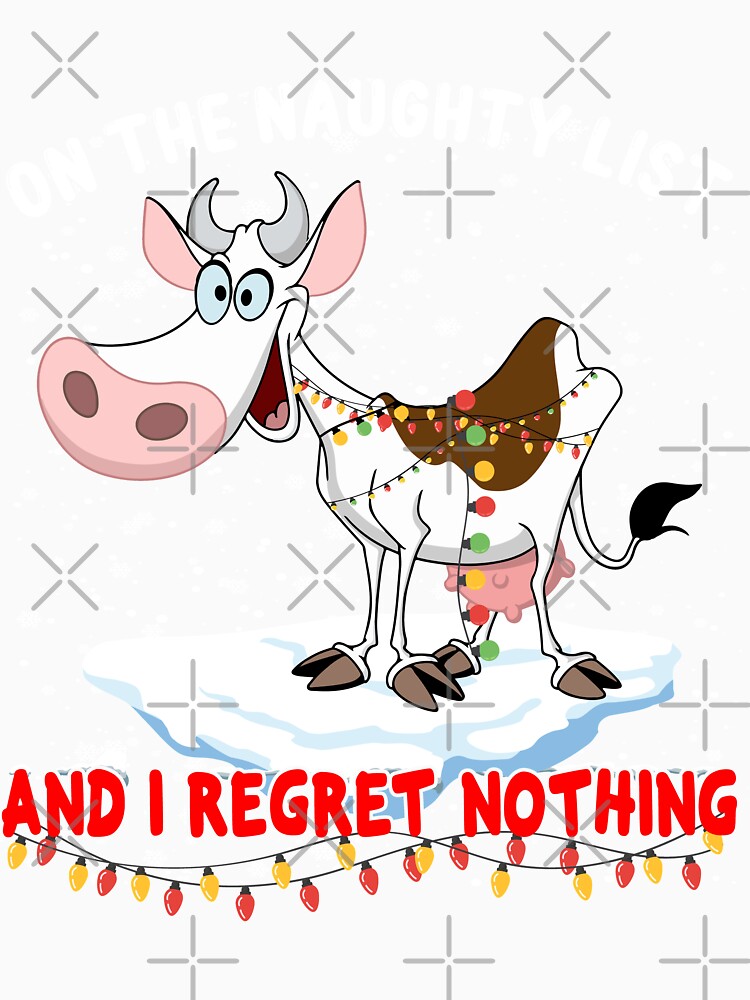 Funny Christmas Cows Lights Cow Lovers by reginaturner