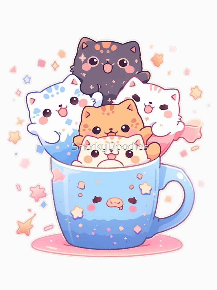 Cappuccino Foaming Neko - Sugar Blueberry Cream by SnarkyDoodles
