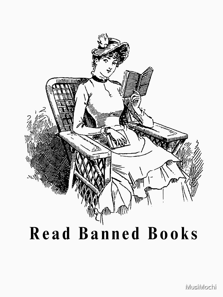 Read Banned Books - Vintage Woman by MusiMochi