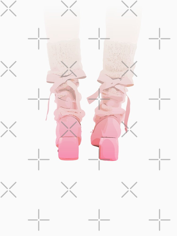 Heels cute pink bow by Mindy Bubble