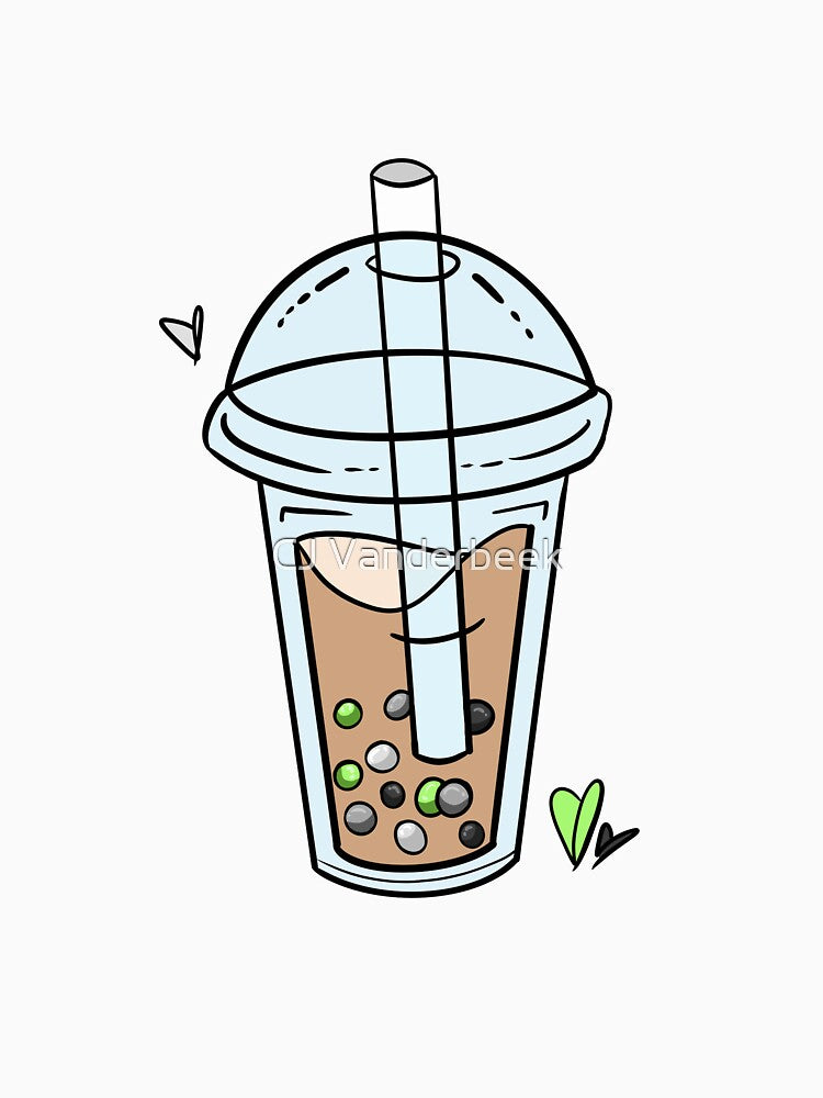 Agender Pride Bubble Tea by CJ Vanderbeek