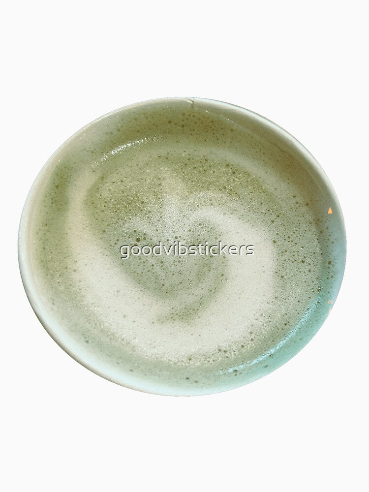 Matcha Latte Design by goodvibstickers