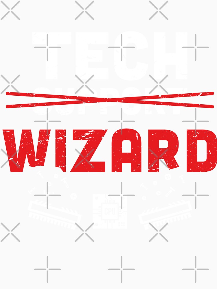 Tech Support Wizard Helpdesk Computer Technician by SphereZones
