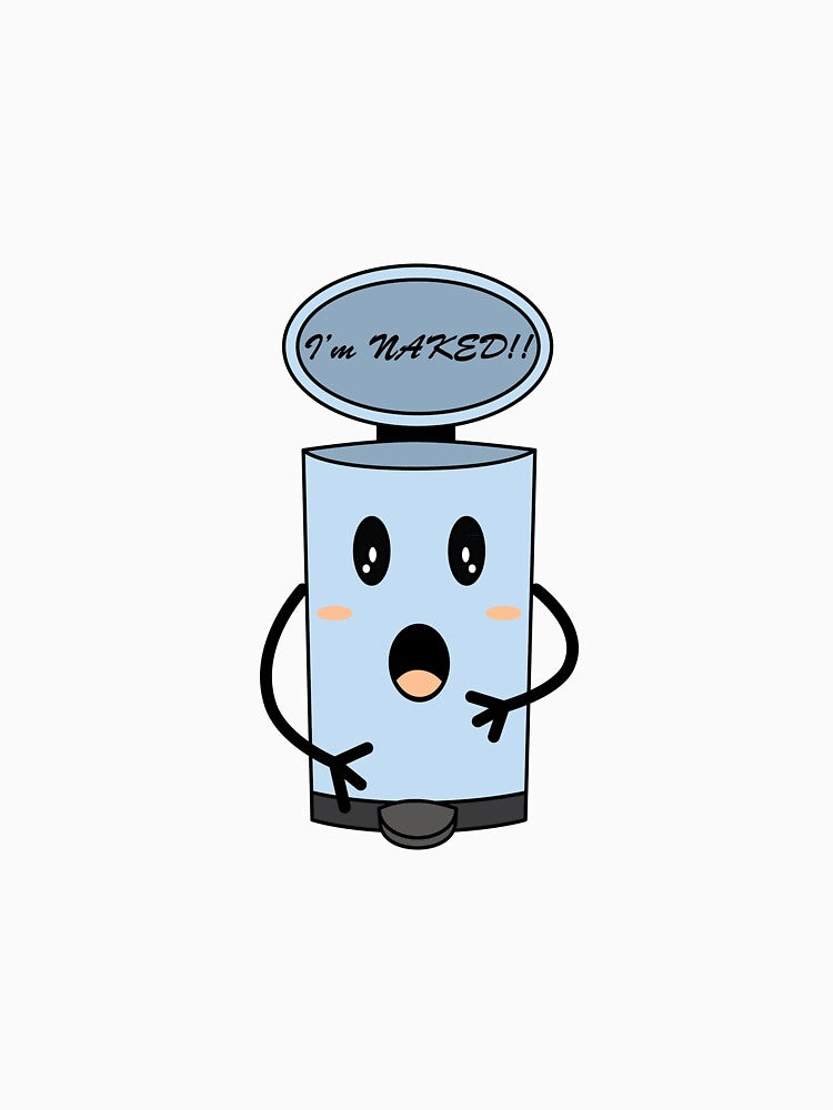 Trash reminder shocked by qteapiecastle