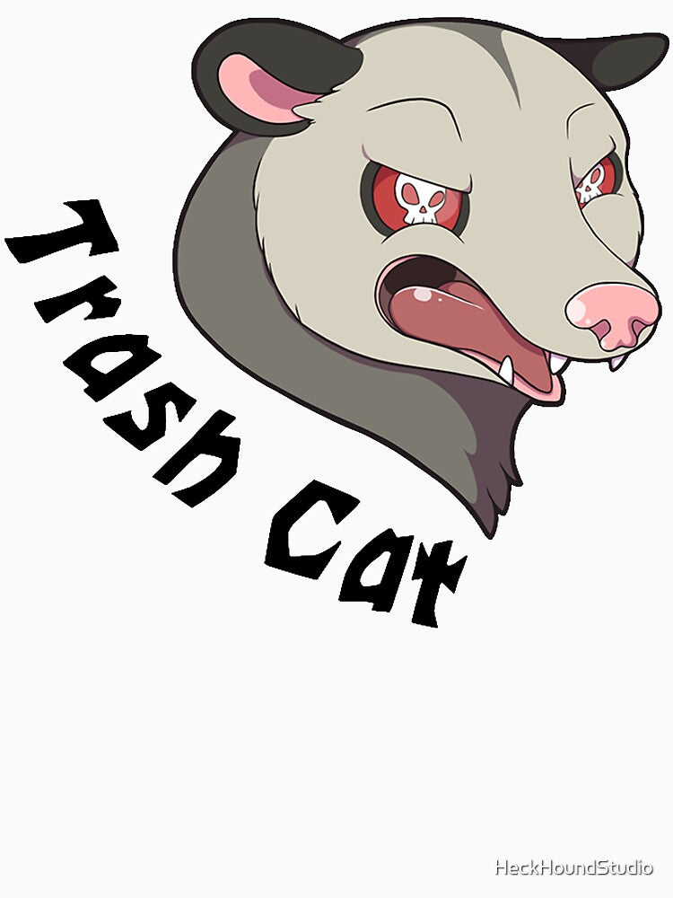 Trash Cat by HeckHoundStudio