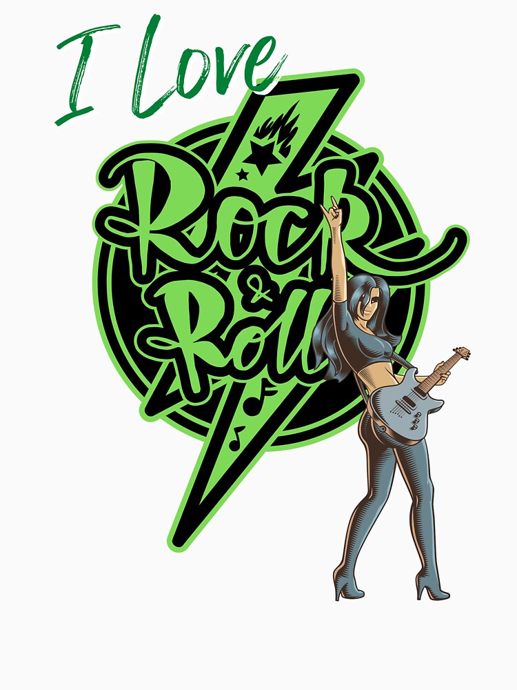 I Love Rock& Roll - Green, Dark by Mean-Musician