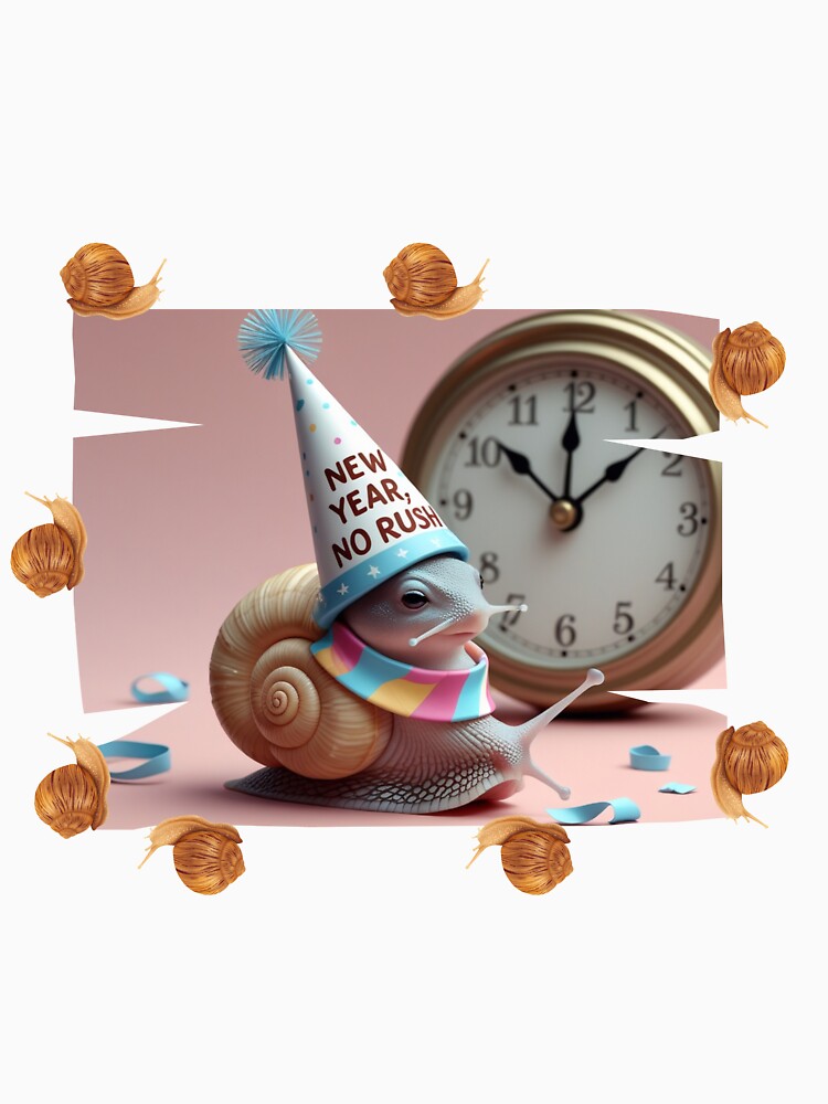 New Year No Rush calm mindset by SloganSauce