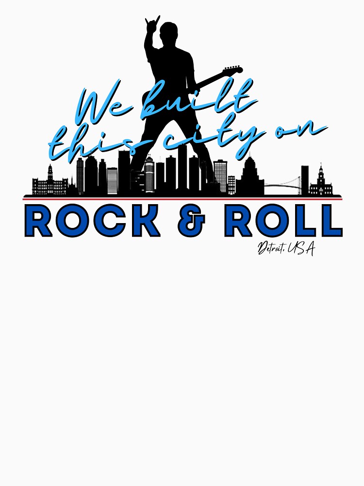 We Built this City - Detroit, Blue by Mean-Musician