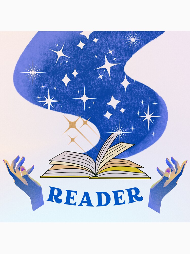 Magical Enchanted Sparkling Reader Sticker by BrushstrokeBlis