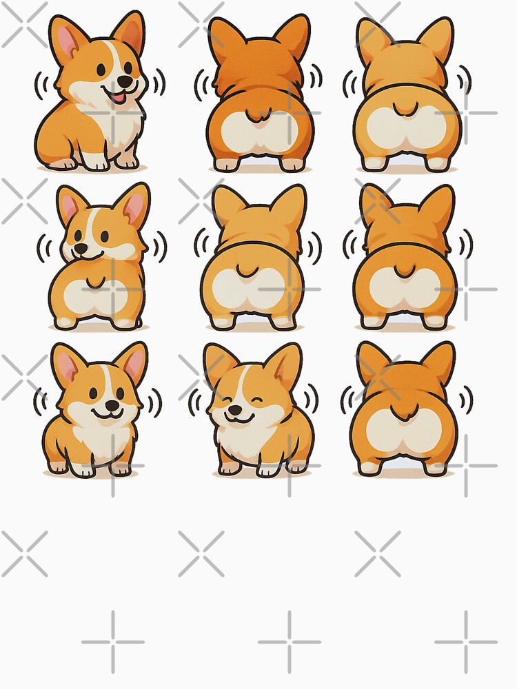 CORGI DOG WIGGLE BUTTS, AI by davidjulie