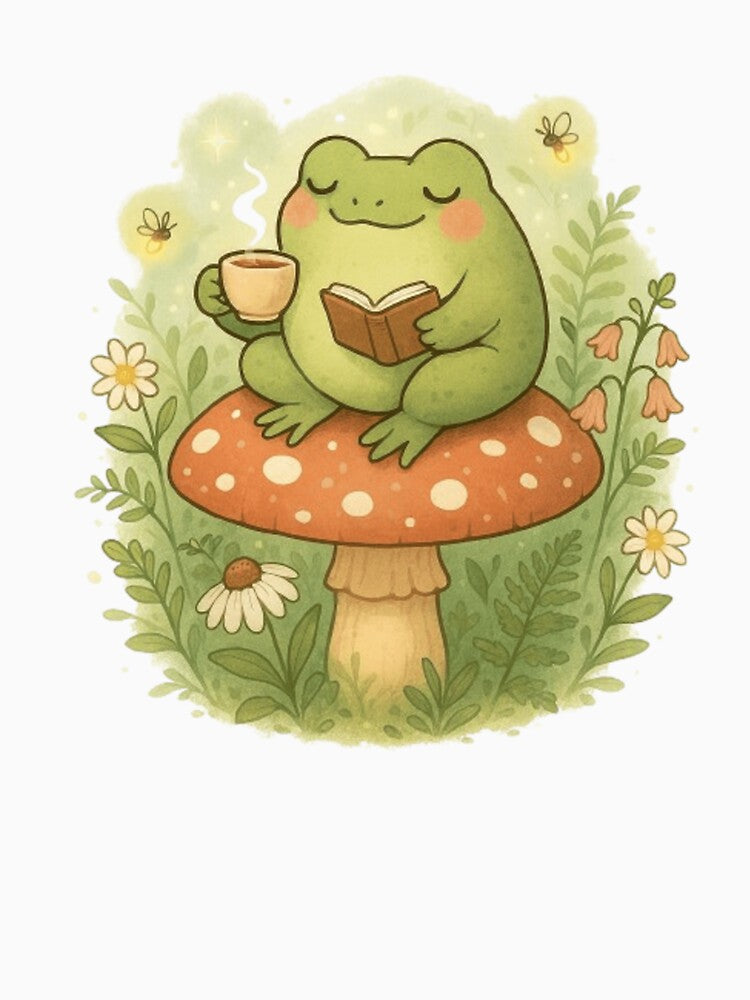 Frog on a mushroom by BioFaStore