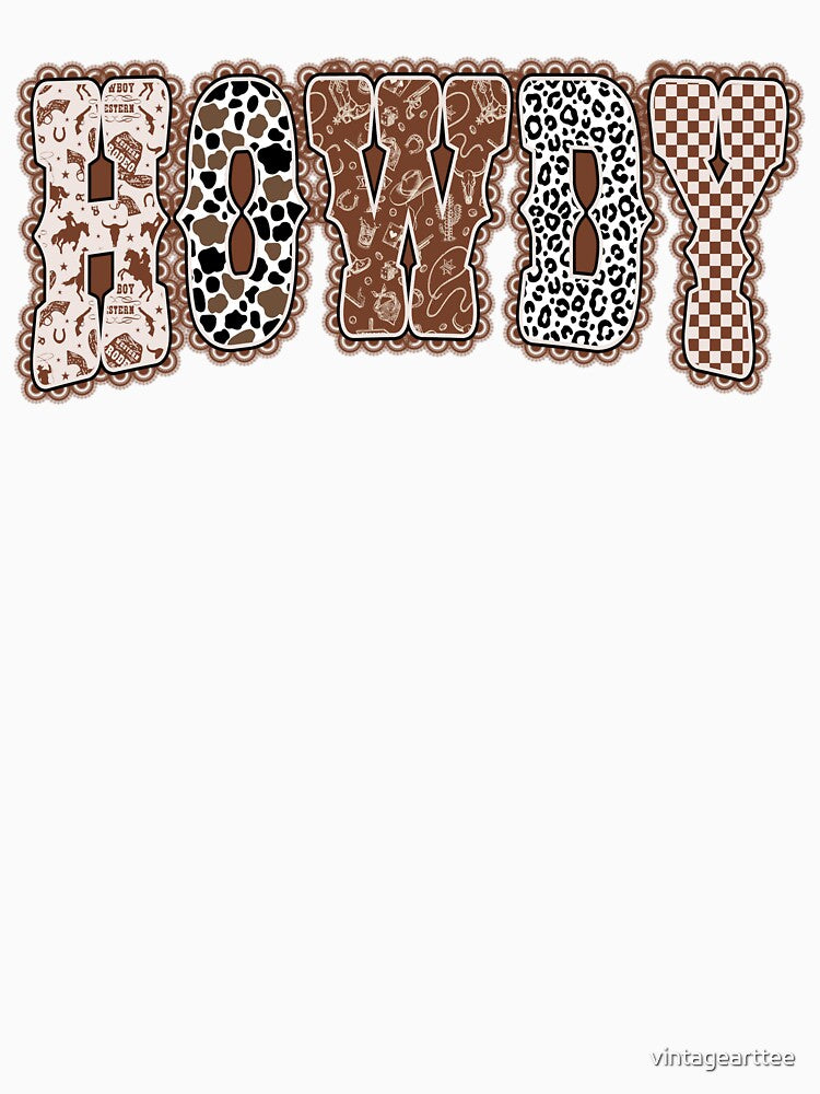 Lace Howdy Western by vintagearttee