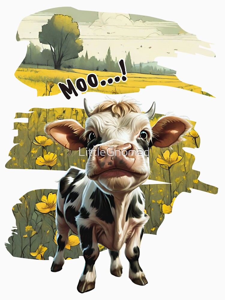 Mini Black And White Micro Cow by LittleGnomad