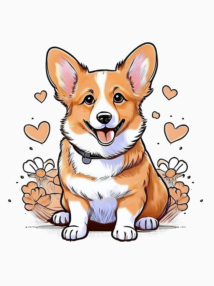 Fluff Butt Royalty - Corgi Art by RockitBaby