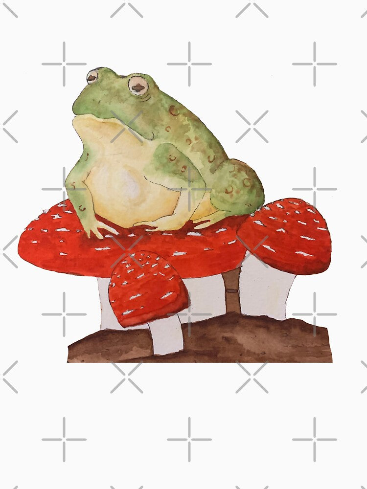 Frog on some mushrooms by Tigerfire42