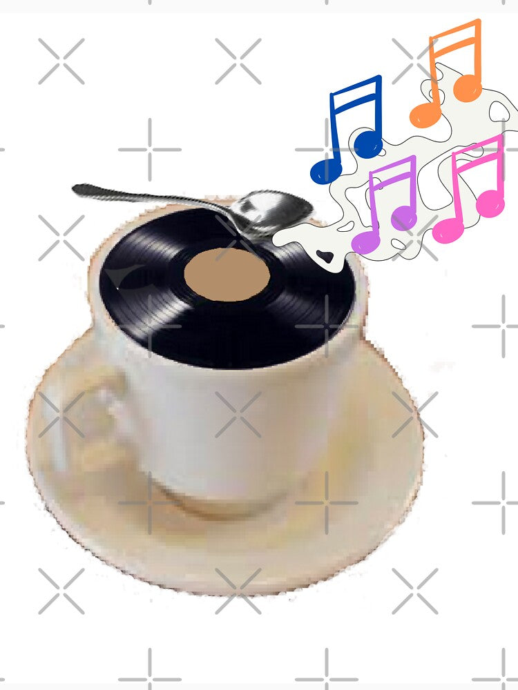 coffee music vinyl record by bob-design1