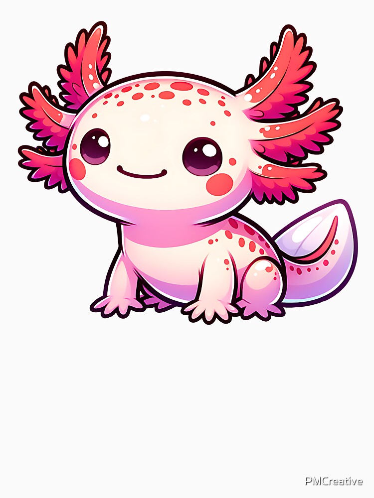 Cute Axolotl Cartoon by PMCreative