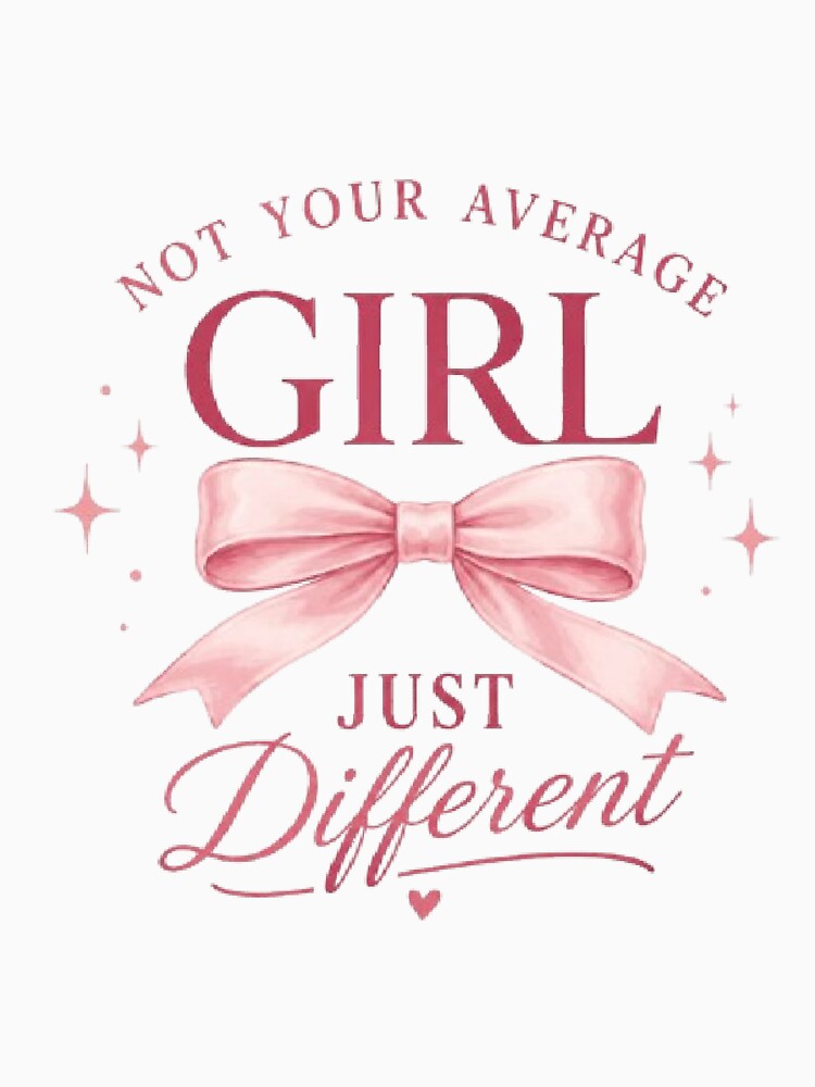 Not Your Average Girl Pink Coquette Bow by AveniaOficial