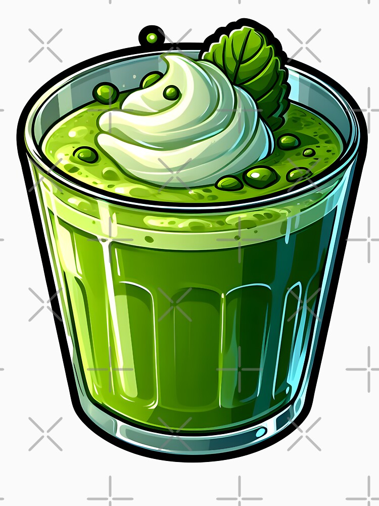 Matcha Latte – Minimal Green Tea Drink Illustration with Calm Aesthetic by BobaBunny76