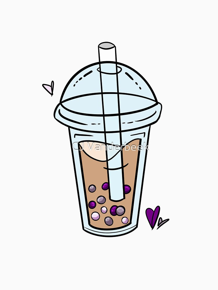 Graysexual Pride Bubble Tea by CJ Vanderbeek