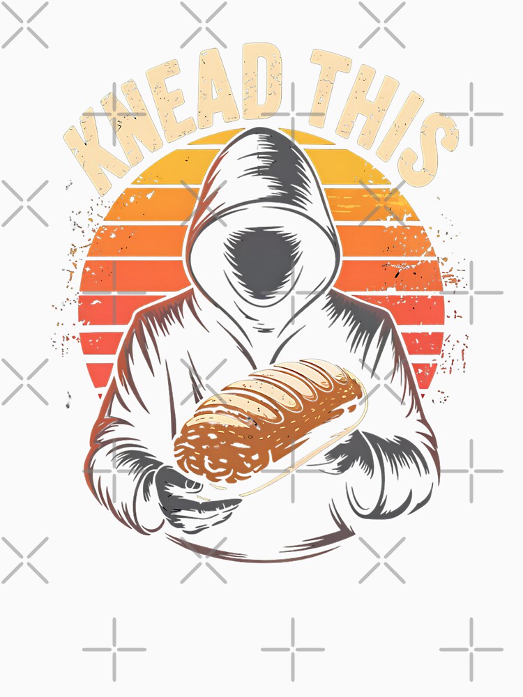 Dark and Funny Bread Pun with Hooded Figure Holding Loaf by Taans-Creation