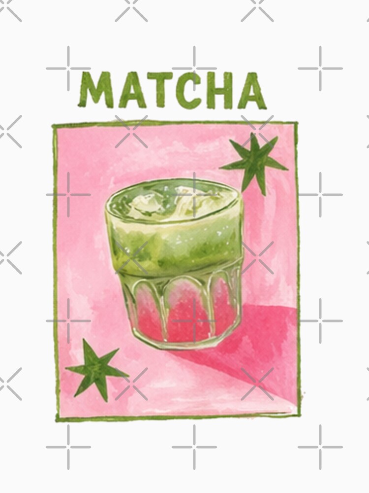 Summery Matcha Design | Green Tea Vibes | Summer Drink Aesthetic by Mialunaa