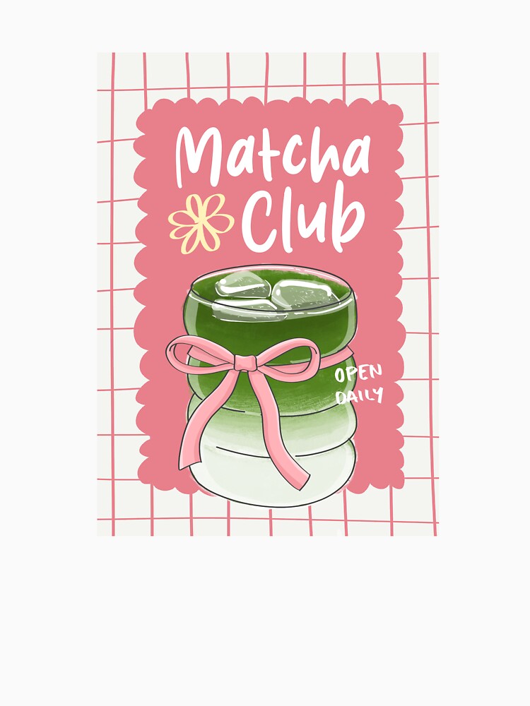 Matcha Club Era Girlie Clipart Sticker Print by NixDigitalStudio