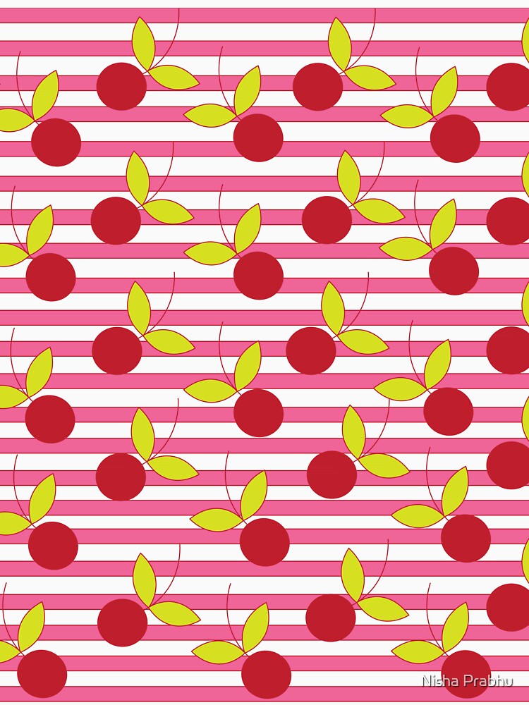 Vintage Cherry Pattern Retro Collection by Nisha Prabhu