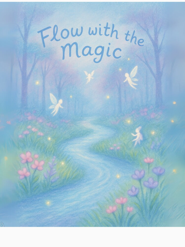 Misty Fairy River – Dreamy Pastel Fairycore Landscape Art by Laugh & Rewind