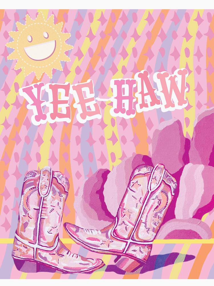 Yeehaw Cowgirl Vibes Sunset by janeisartfull