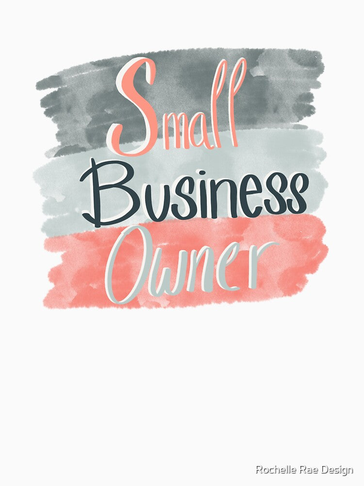 Small Business Owner Paint Splash Rainbow by Rochelle Rae Design