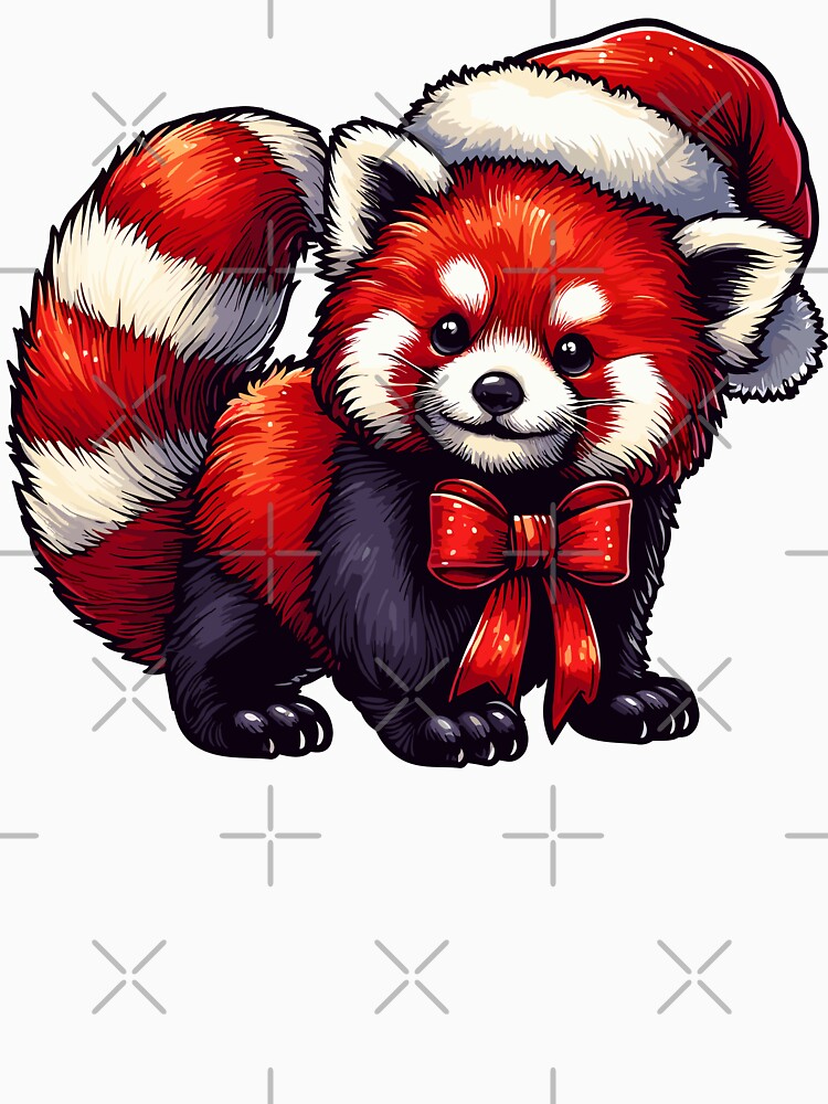 red santa panda by hunnydoll