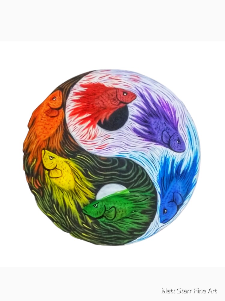 Betta Yin Yang color wheel by Matt Starr Fine Art
