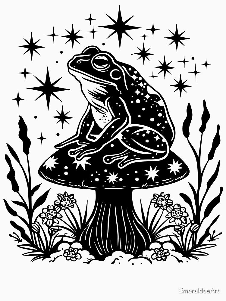 Celestial amphibian frog toad by EmeraldeaArt