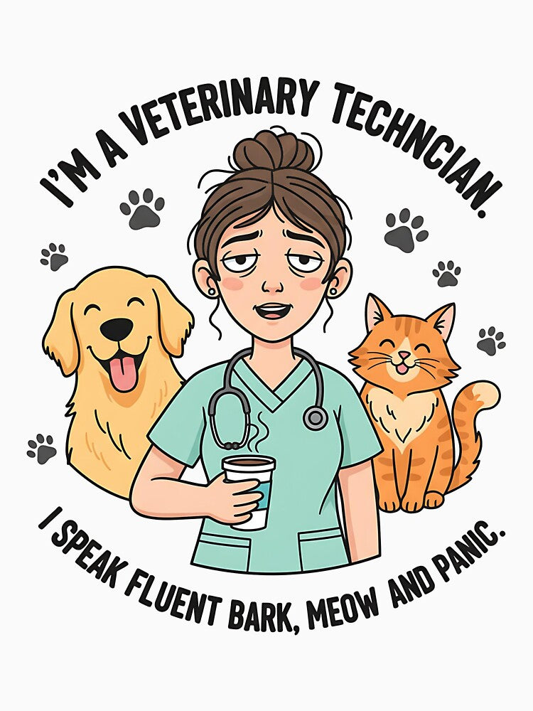 Funny Veterinary Technician Gift – Animal Clinic Humor Shirt by Muzgle