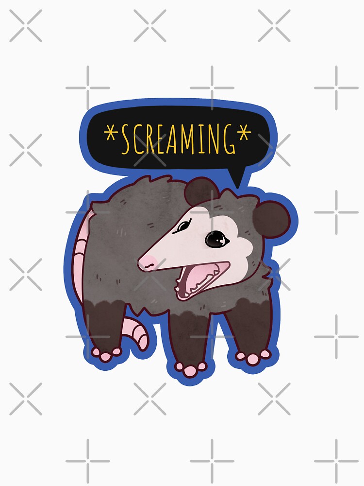 Possum *Screaming* by Mossysplashart