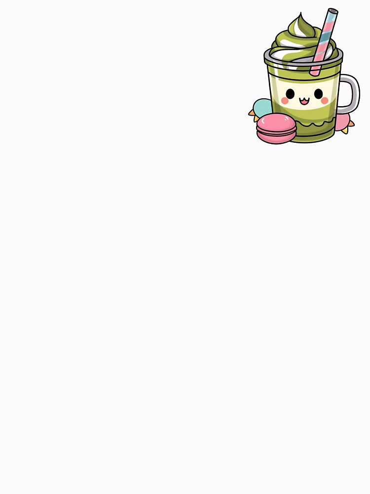 Cute Matcha Latte And Sweets Kawaii by canvadreamer444
