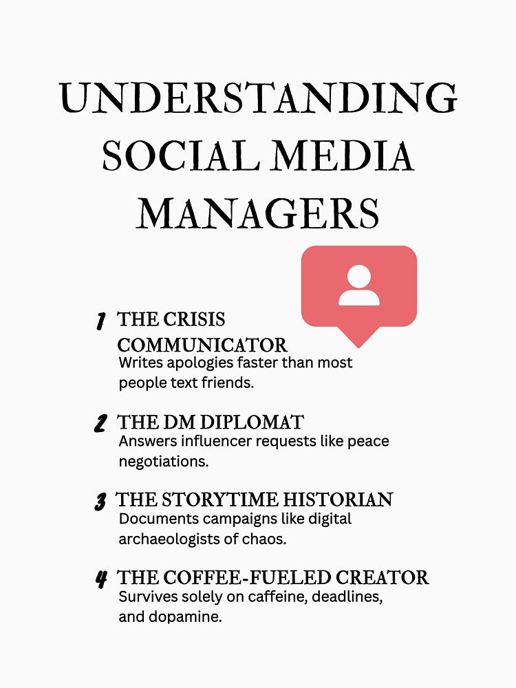 Understanding Social Media Managers – Funny Definitions for Marketers by PsyFlow35