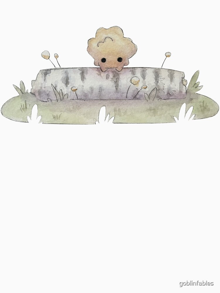 Chicken of the Woods Log by goblinfables