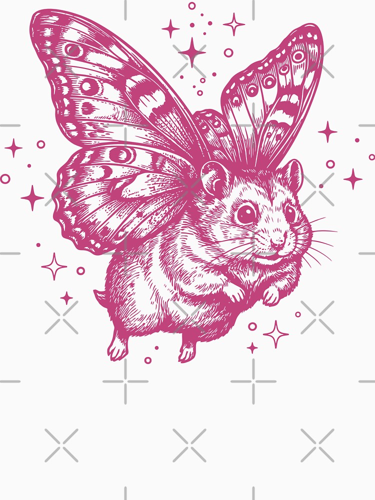 Flying Hamster Butterfly Wings Fairy Core by Y-Vibes